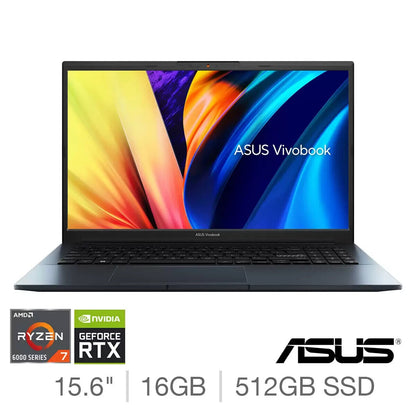 ASUS Vivobook Pro 15 Laptop Ryzen 7 16GB RAM 512GB SSD RTX 3050Ti Blue