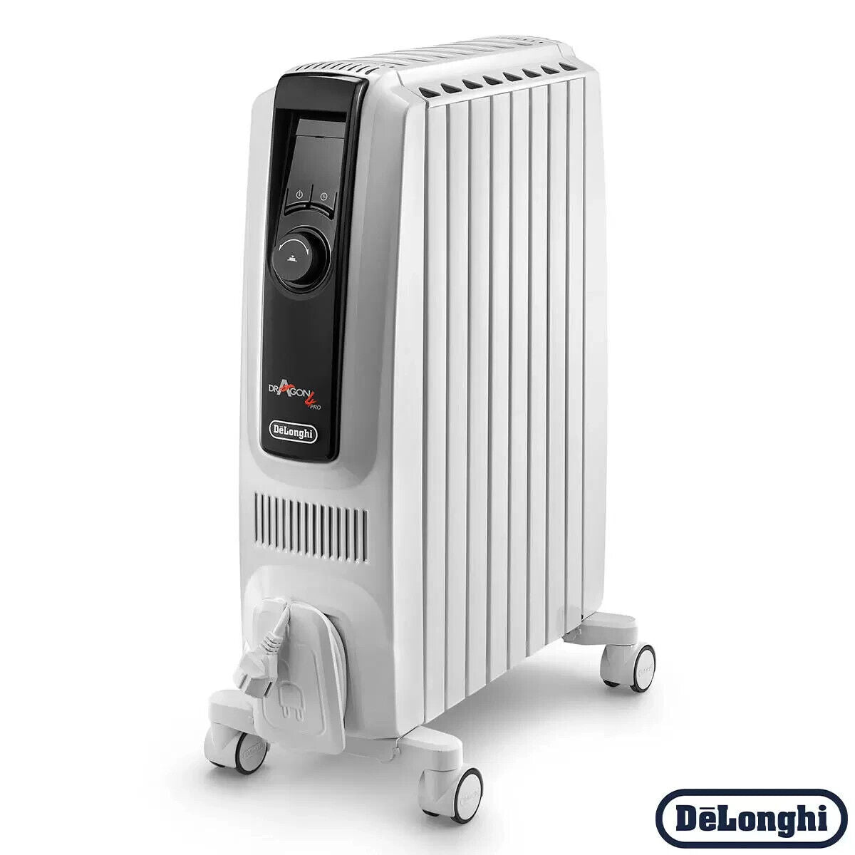 De'Longhi Dragon 4 Oil Filled 2kW Radiator in White, TRDX40820E