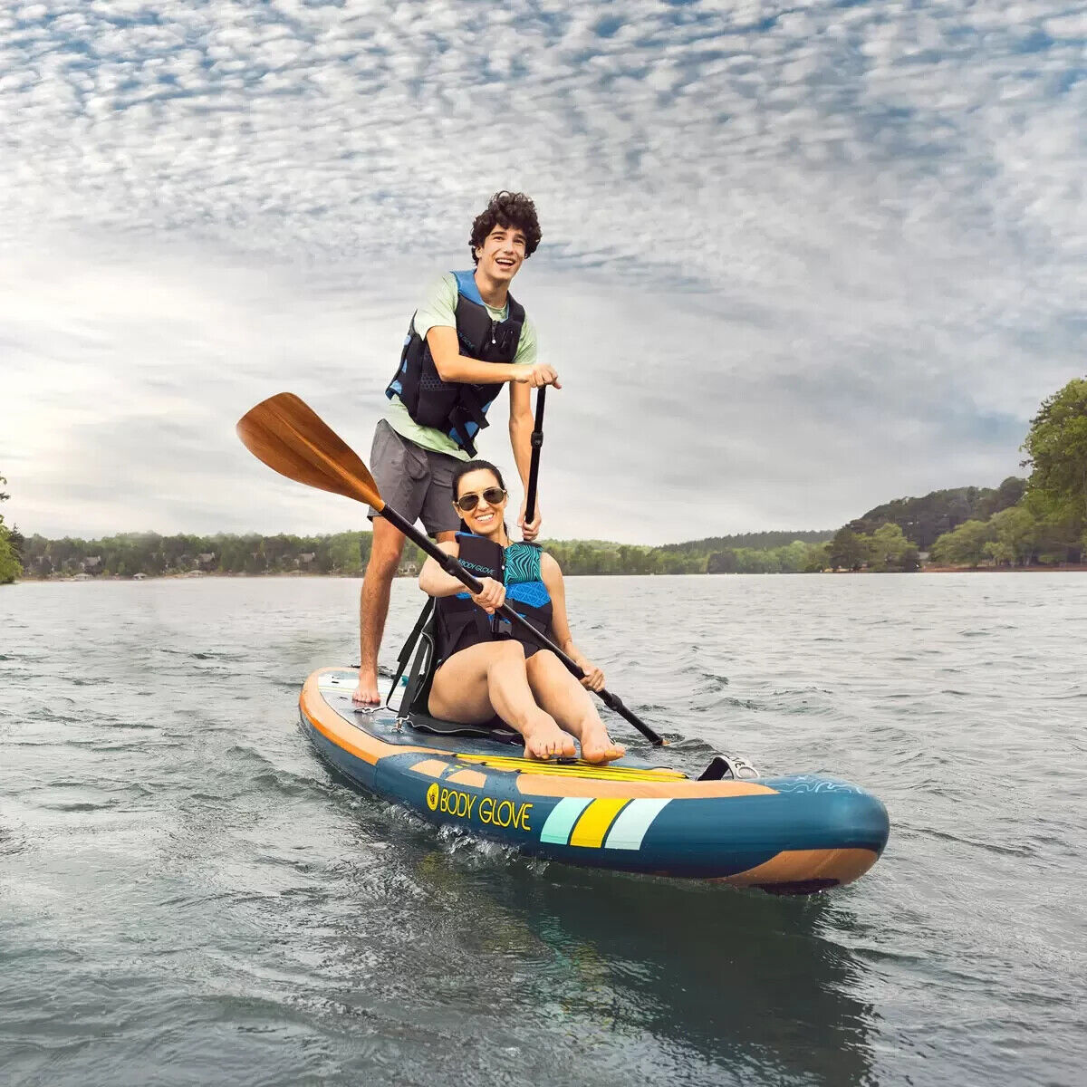 Body Glove X2 13.6ft (420cm) 2 Person Hybrid Inflatable Stand Up Paddle Board***