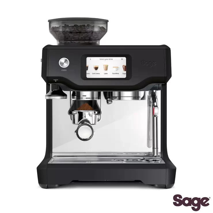 New Sage Barista SES880BTR  Black Truffle  Touch Bean to Cup Coffee Machine VAT