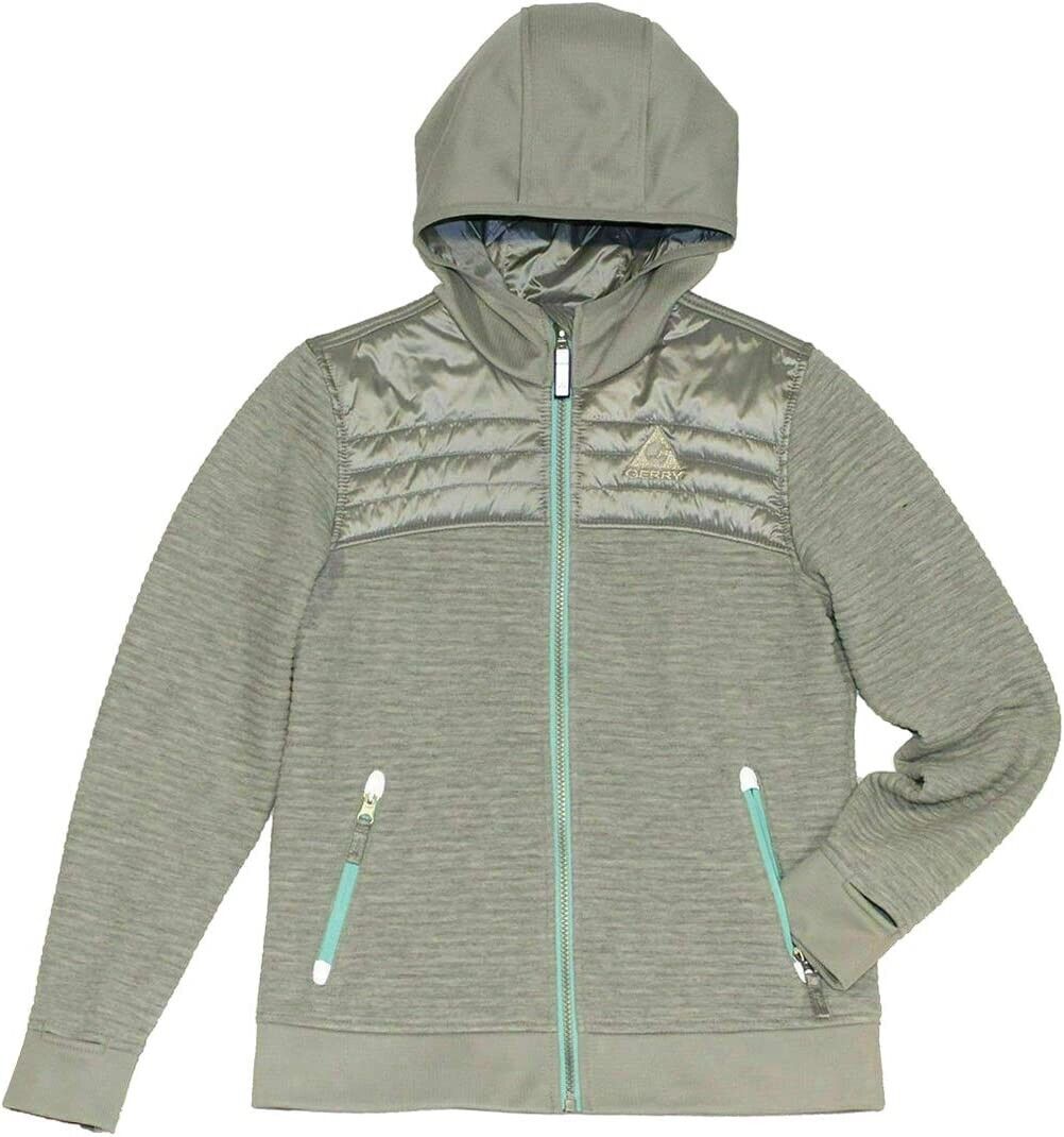 Gerry Big Boys G-Summit Fleece Overlay Shell Jacket 7-8 Light grey