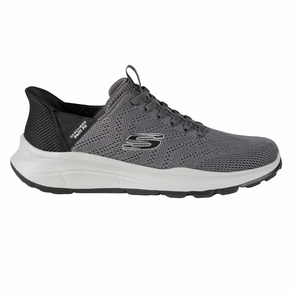Skechers Men's Swift Fit Equalizer 5.0 Trainer in Charcoal UK 8