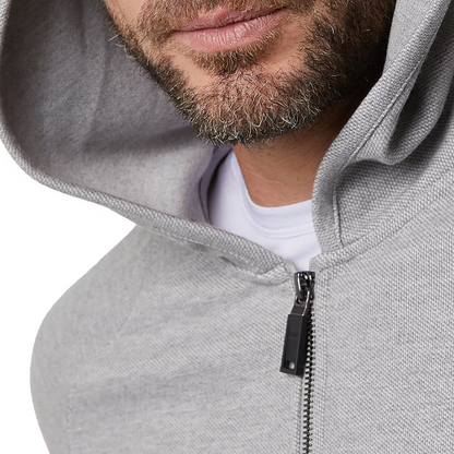 32 Degrees Heat Men's Pique Full Zip Hoody In grey Medium or Large