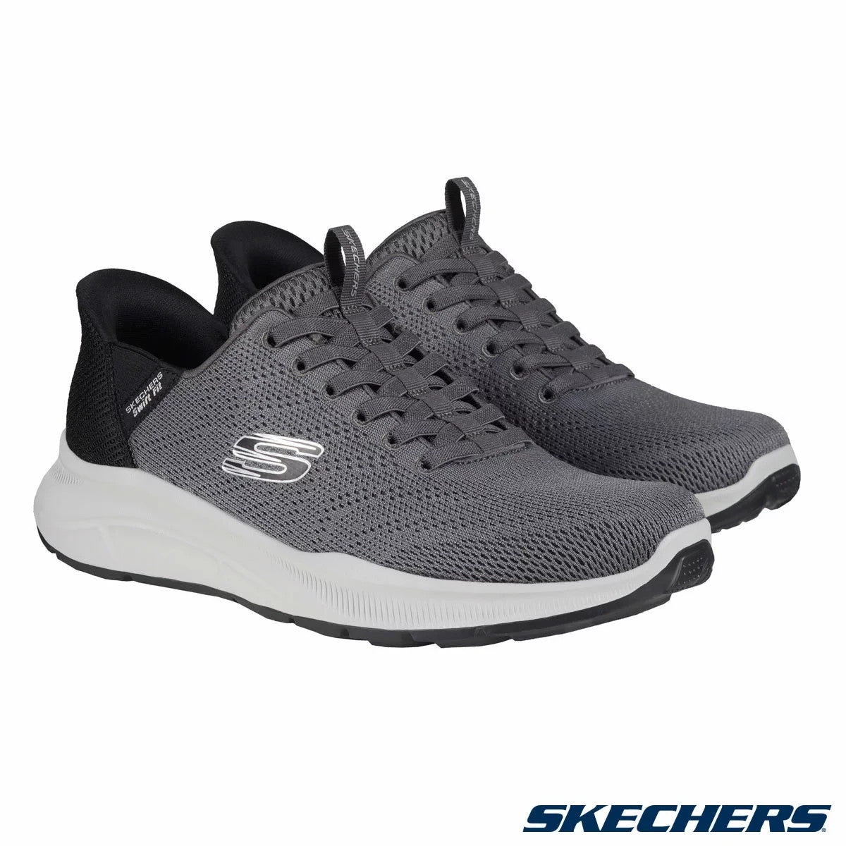 Skechers Men's Swift Fit Equalizer 5.0 Trainer in Charcoal UK 8