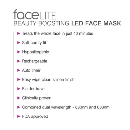 NEW Rio faceLite Beauty Boosting LED Face Mask