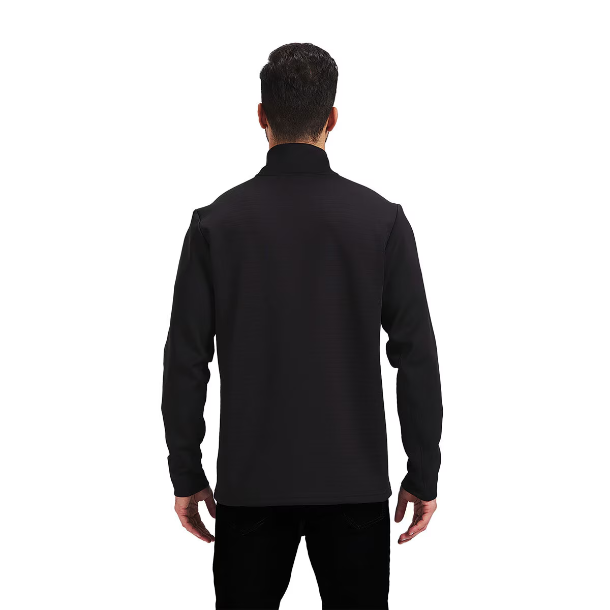 Spyder Mens Quarter Zip in Black, Medium