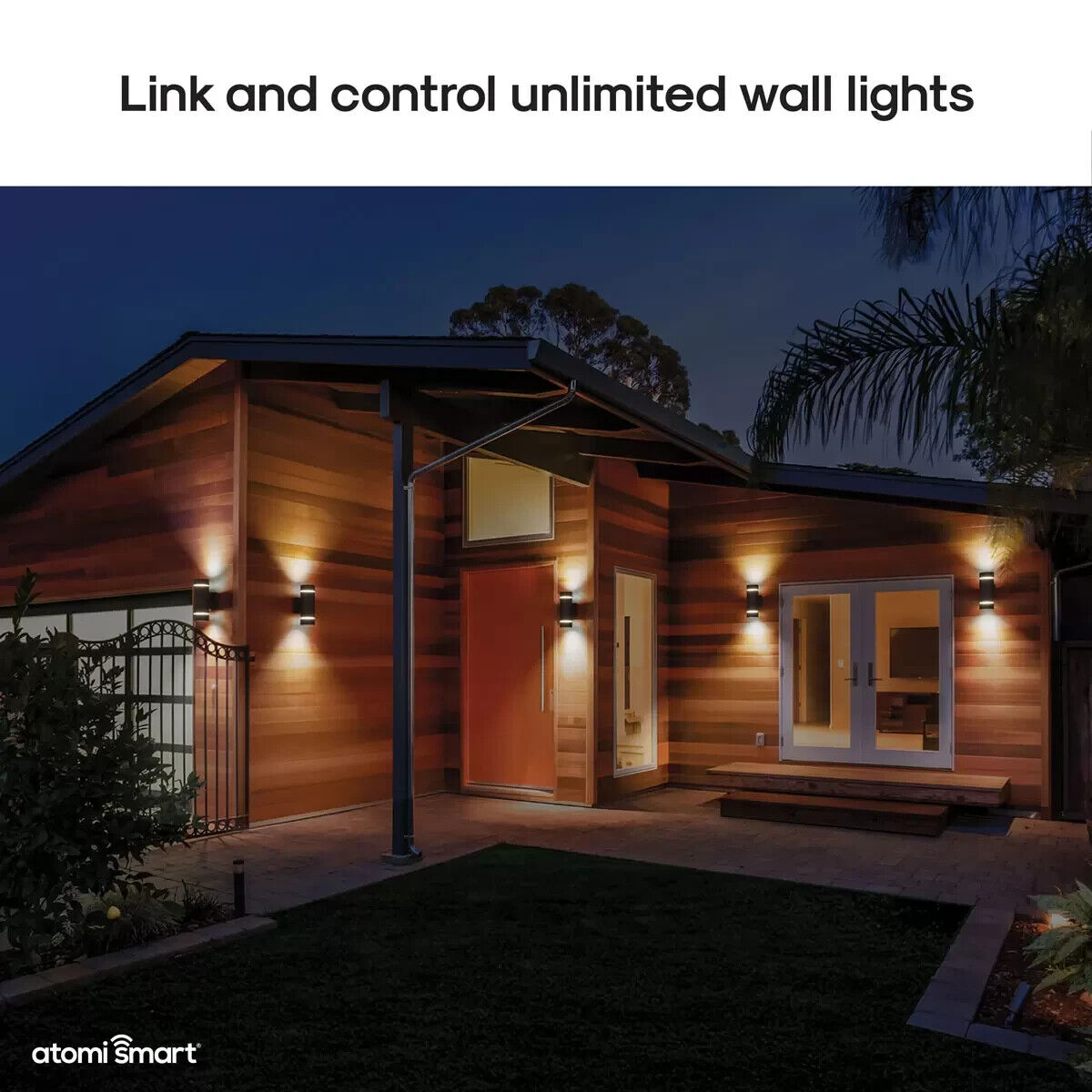 Atomi Smart WiFi Wall Light, Pack of 2