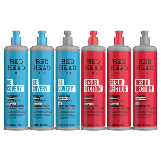 Tigi Bed Head Shampoo & Conditioner  (3 x 600ml)   - in Resurrection   Recovery