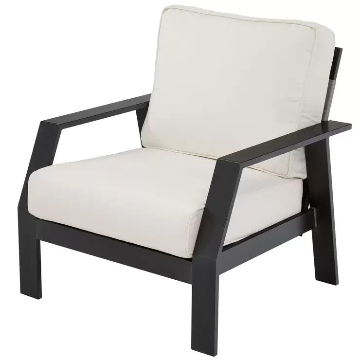 Garden Patio Chat Set West Coast Casual Urbino 5 Piece Woven / Cream RRP 1400