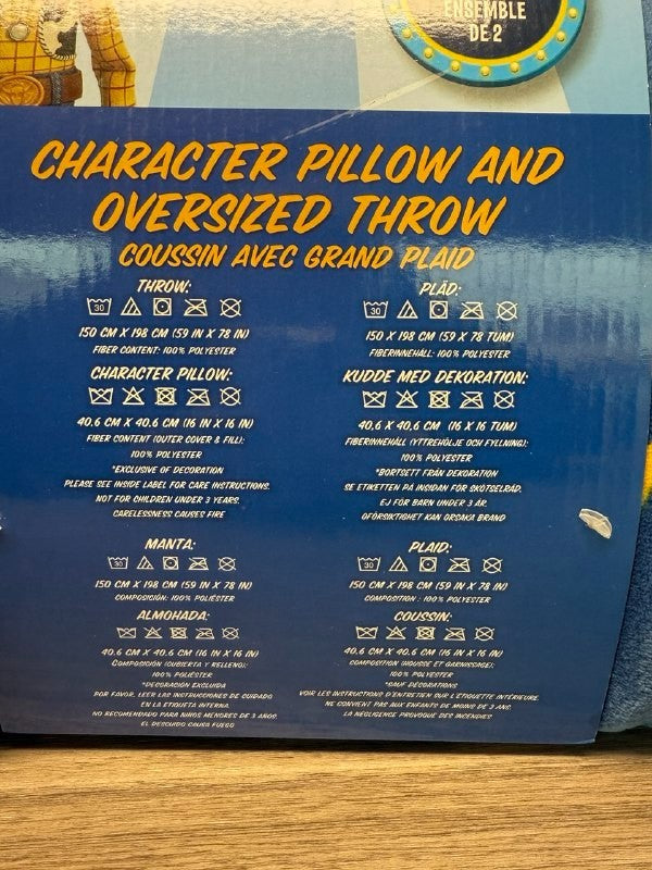 Toy Story Pillow and Throw Disney Oversized 150 cm x 198 cm NEW
