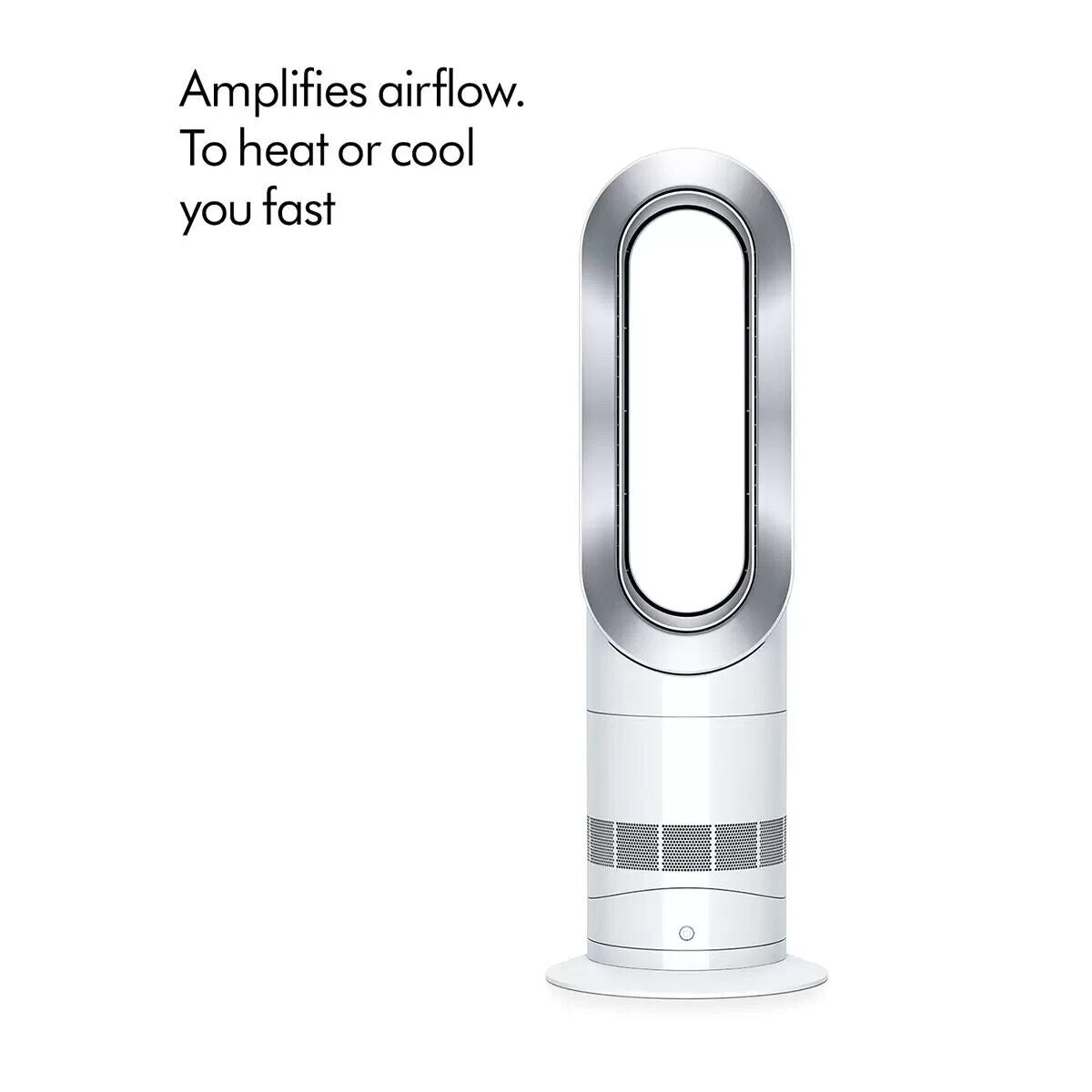 NEW Sealed Dyson AM09 Hot and Cool Tower Fan - White/Silver