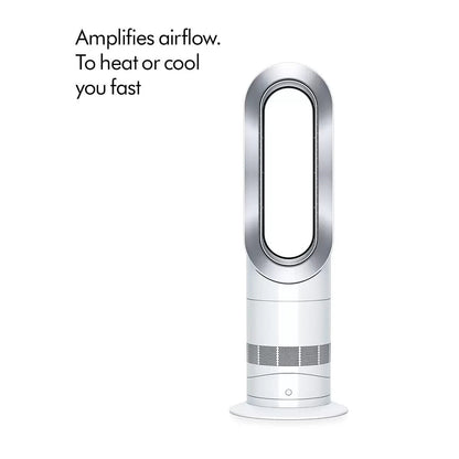 NEW Sealed Dyson AM09 Hot and Cool Tower Fan - White/Silver