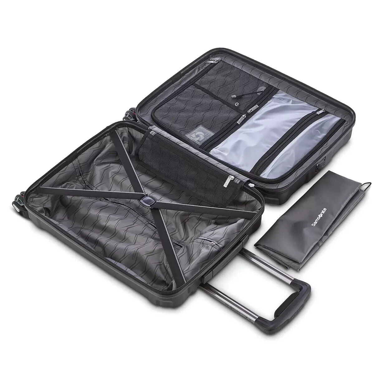 Samsonite Endure 2 Piece Hardside Luggage Set in Black Free Delivery