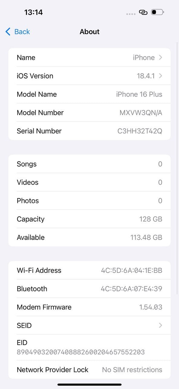 iPhone 16 Plus  Pink 128GB Sim Free Mobile Phone Apple, MXVW3QN/A