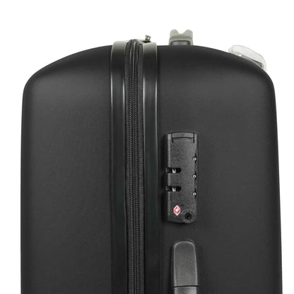 Rock Byron Piece Hardside Luggage Set in Black