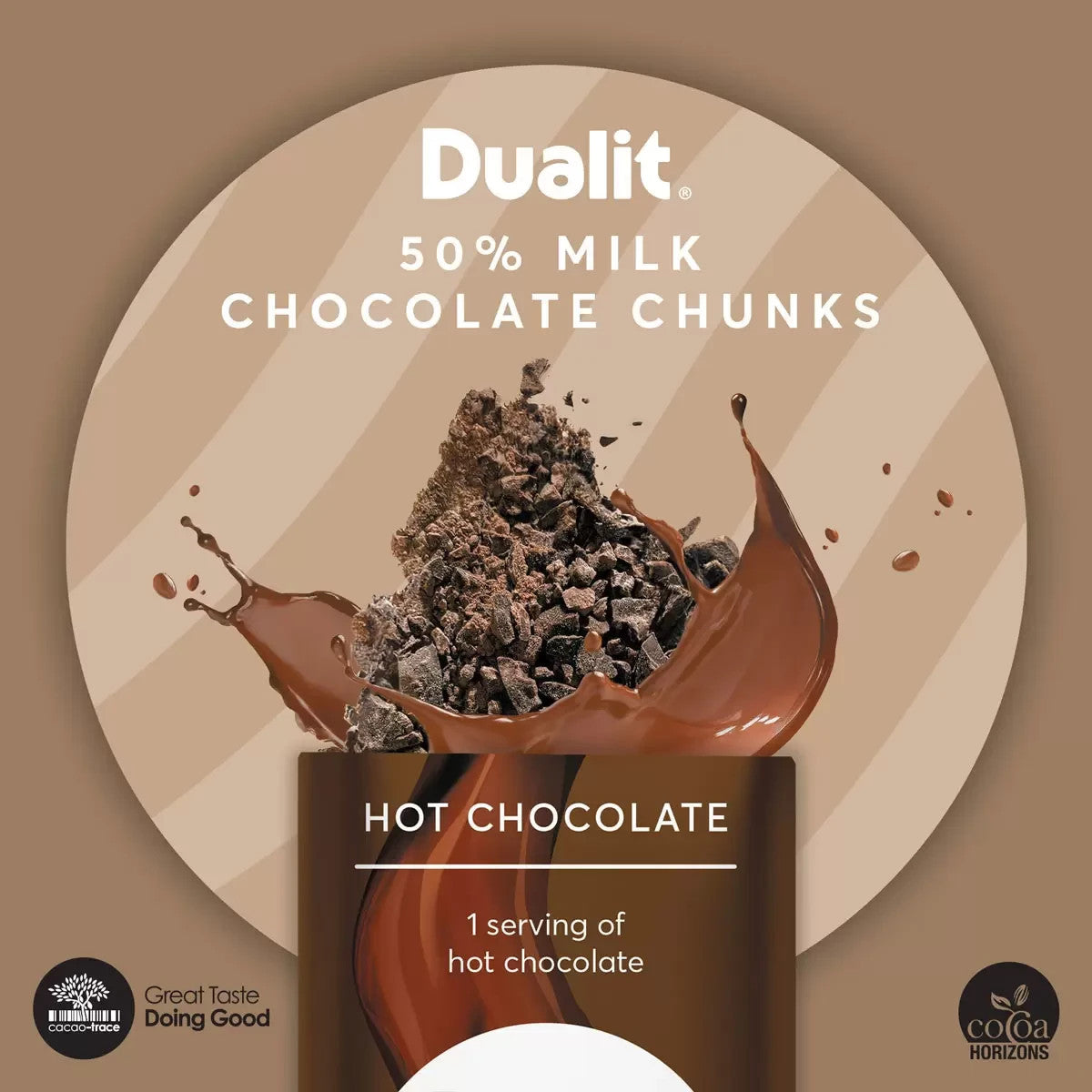 Dualit Milk Frother & Hot Chocolate Maker Max with 4 x Belgian Chocolate Sachets