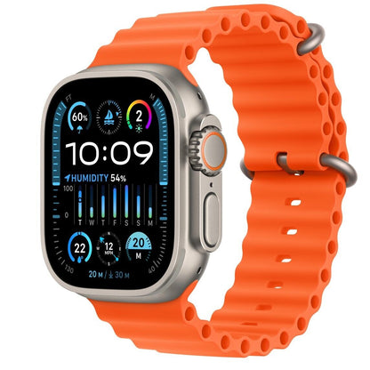 Apple Watch Ultra 2 GPS + Cellular, 49mm Titanium Case with Orange Ocean Band