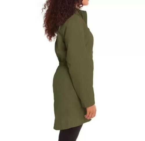 Kirkland Signature Women's Hooded Lightweight Jacket in Black & Green