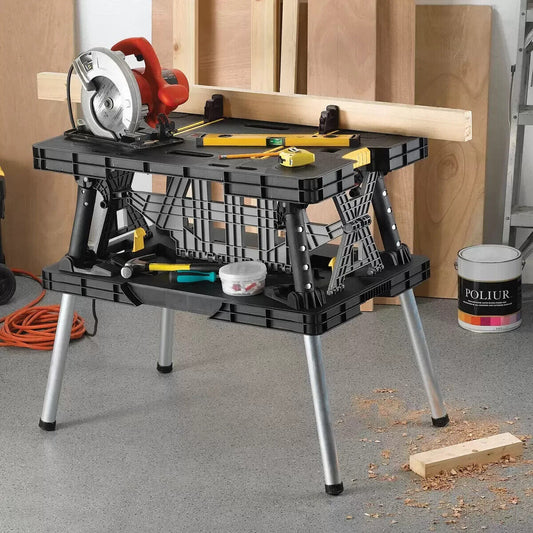 NEW Keter Folding Worktable with Clamps