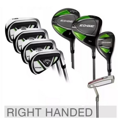 Callaway Edge 8-Piece Steel Golf Club Set - Right Handed  (GREEN) Used **