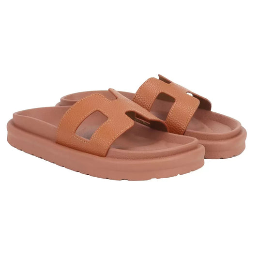 Pajar Ladies Leather Sandal in Tan, in UK6
