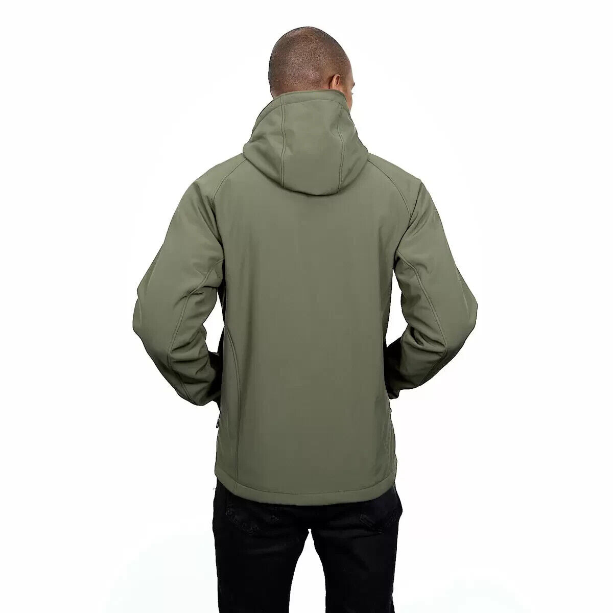 Kirkland Signature Men's Softshell Jacket in Olive size Large