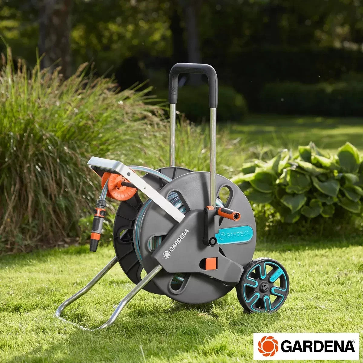 GARDENA Hose Trolley CleverRoll read description