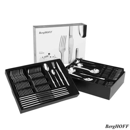 NEW BergHOFF Essentials Essence Stainless Steel Cutlery Set, 72 Piece Christmas