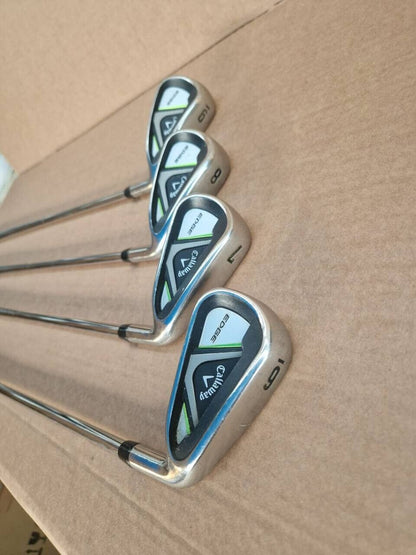 Callaway Edge 8-Piece Steel Golf Club Set - Right Handed  (GREEN) Used **