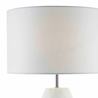 Ciara Geometric White Table Lamp där lighting