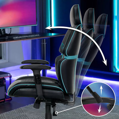 DPS® Centurion Gaming Office Chair with Adjustable Headrest, Black