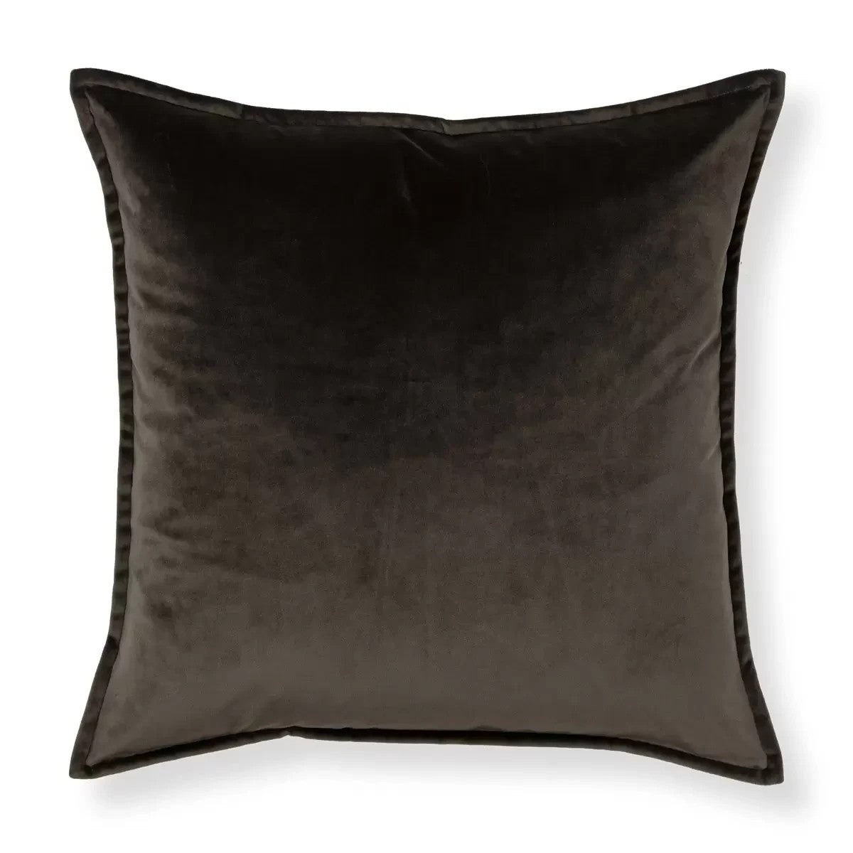 Velvet Feather Filled Deco Cushion 55 x 55 cm, Beluga