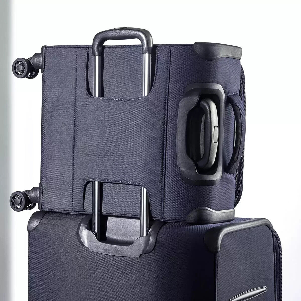 Rock Georgia 4 Piece Softside Luggage Set in Navy