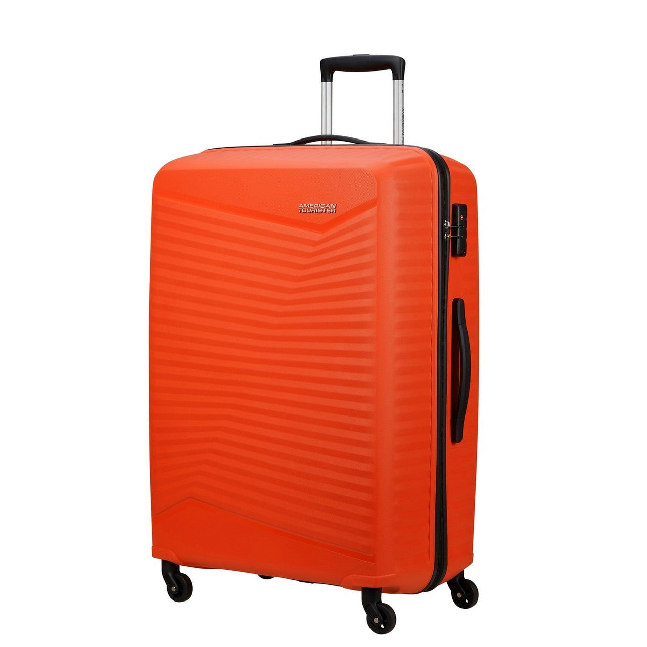 American Tourister Jet Driver 55cm Carry On Hardside Spinner Case Flame Orange