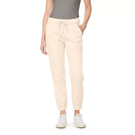 Buffalo Ladies Cargo Tencel Pant in Cream, Medium