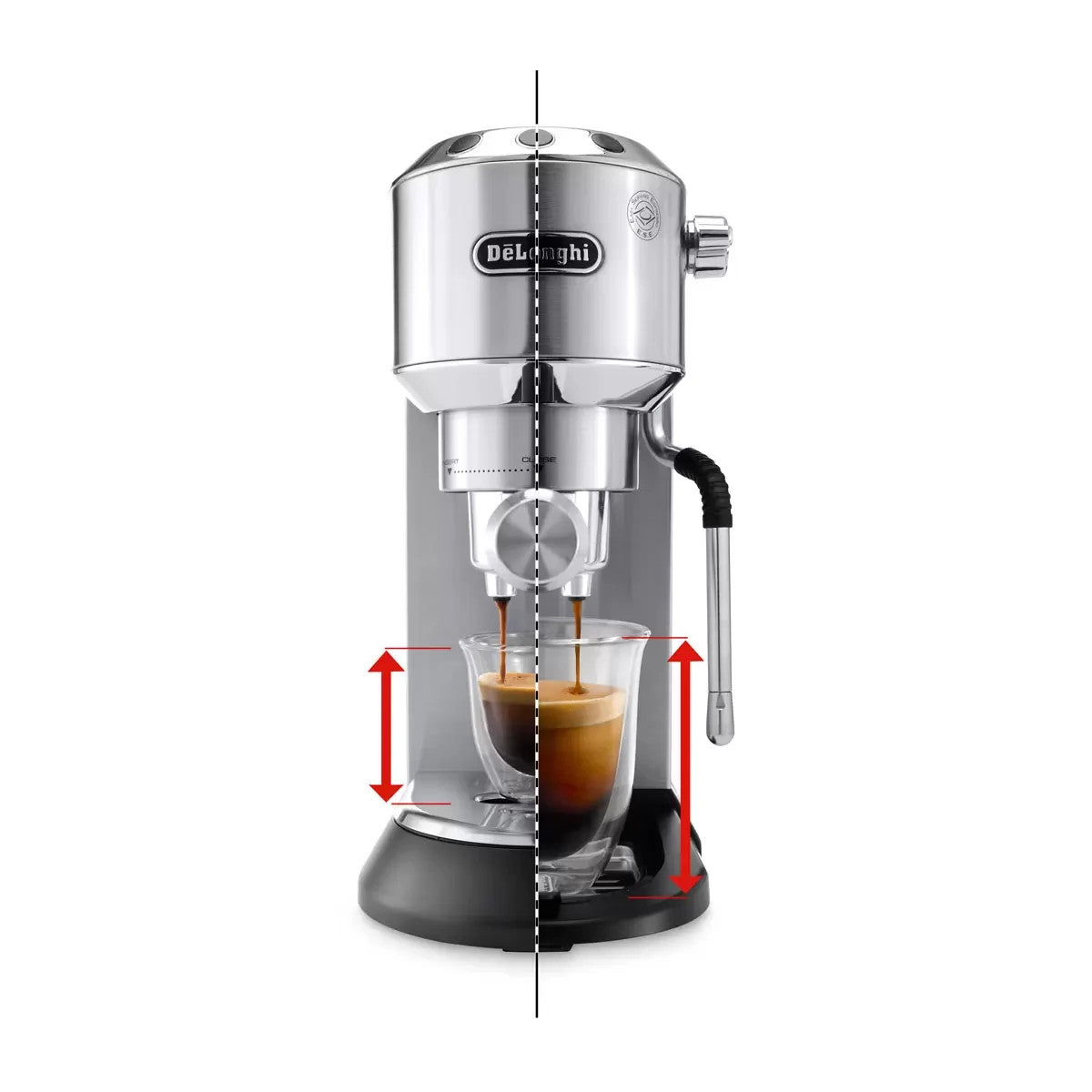 De'Longhi Dedica Arte Espresso Coffee Machine (EC885.M) In Silver