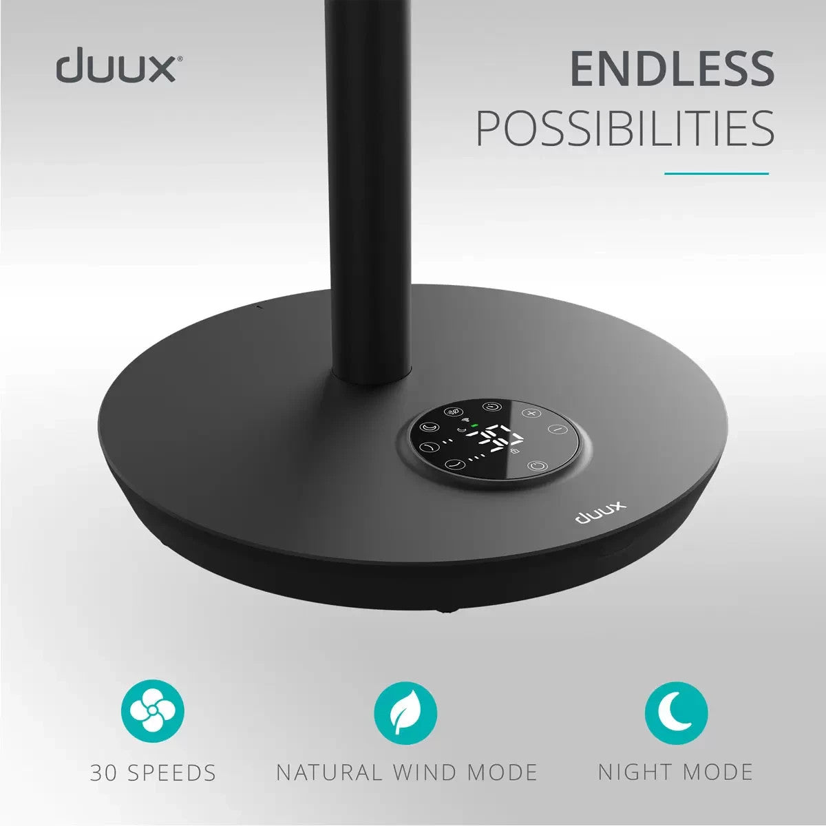 Duux Whisper Flex 2 Smart Fan DXCF70UK, Black