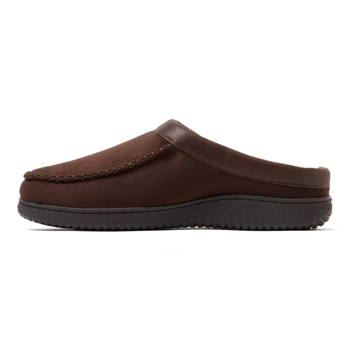 Dearfoam Men's Clog Slippers in Brown