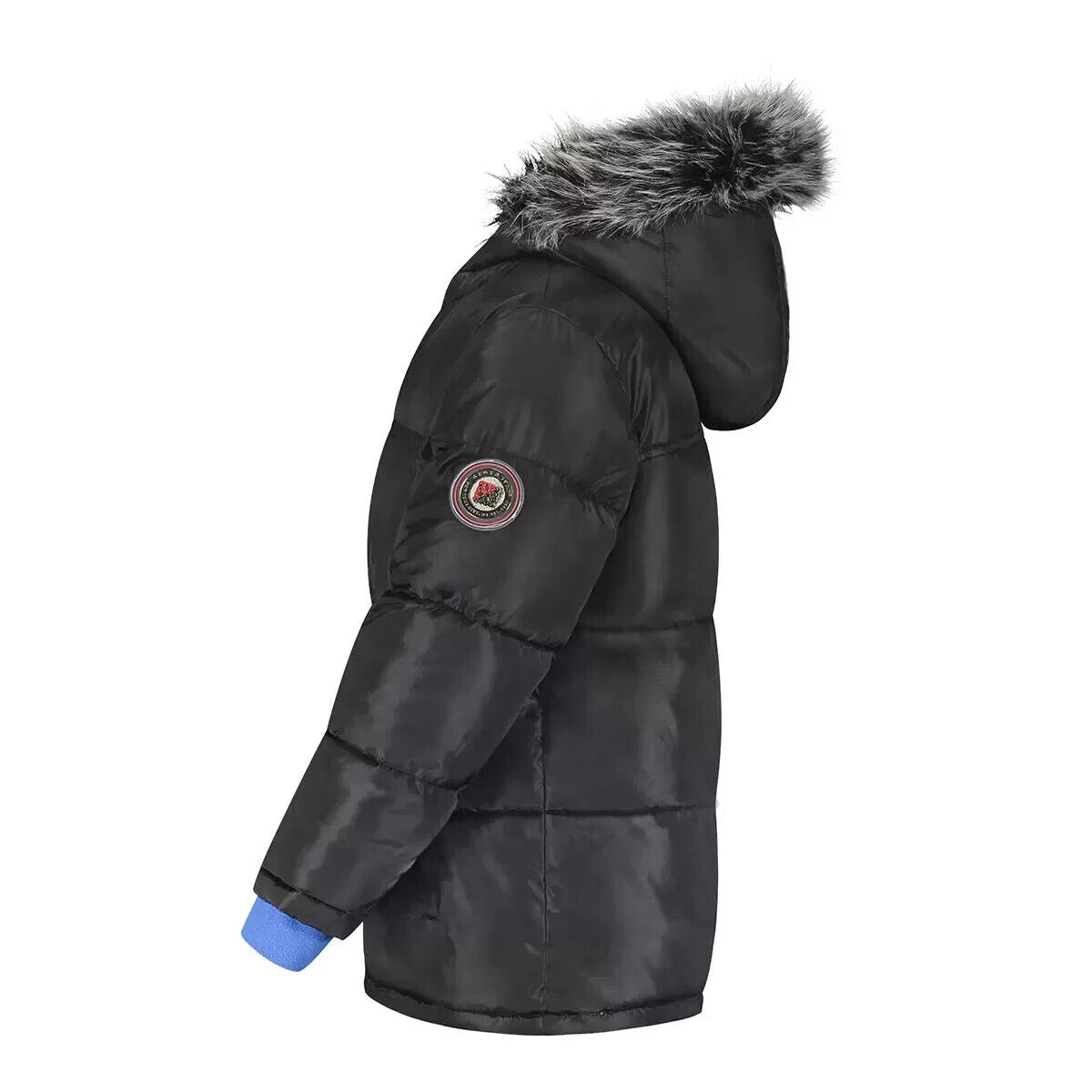 Andy & Evan Boy's Parka Coat in Black, XS