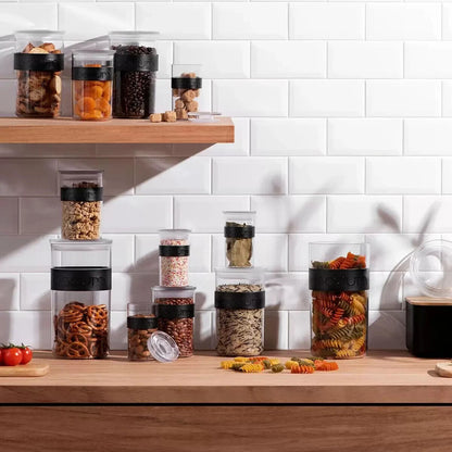 NEW Bodum PRESSO 12 Storage Jars with Lids Food Canisters Kitchen Organisation