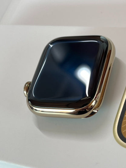 Apple Watch Series 9 Cellular 41 mm Gold St Steel Case Clay Sports band  M/L