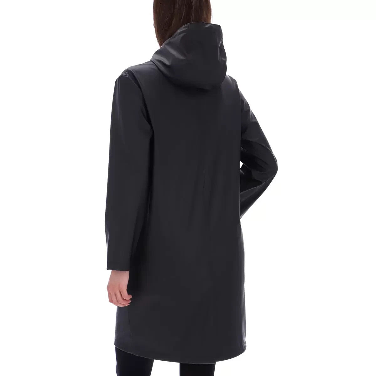 Hunter Women's Bay PU Raincoat Waterproof Windproof Black Medium