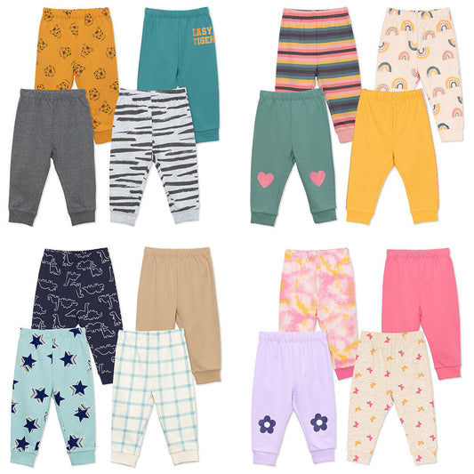 Pekkle Children's 4 Pack Pant in Rainbow/Butterfly/Star