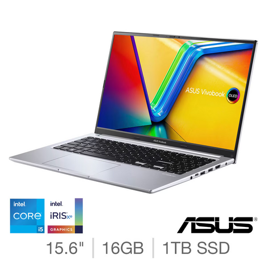 ASUS Vivobook, Core i5, 16GB RAM, 1TB SSD, 15.6 Inch OLED Laptop, X1505VA-MA577W