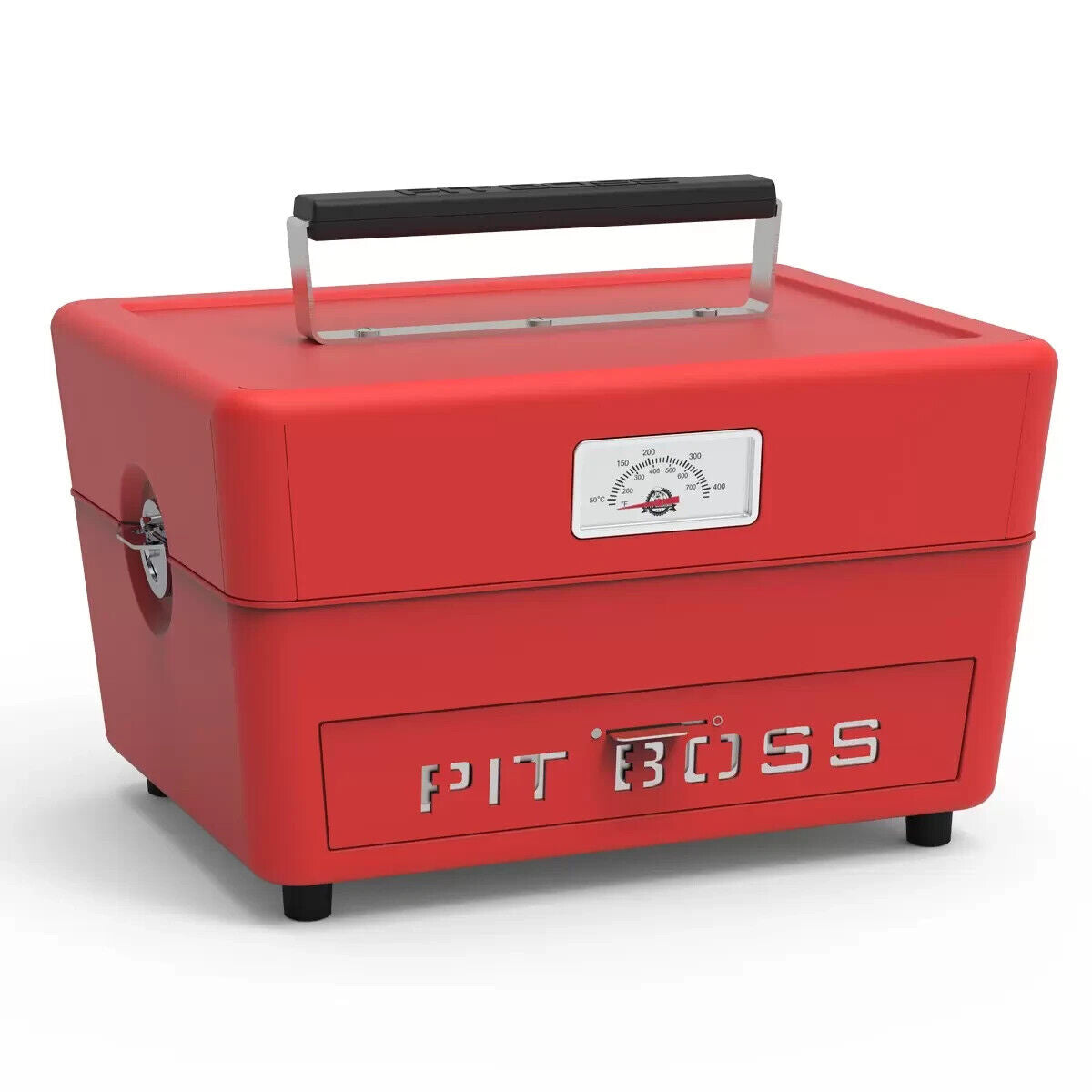 Pit Boss 24" Portable Charcoal Barbecue in Red + Cover