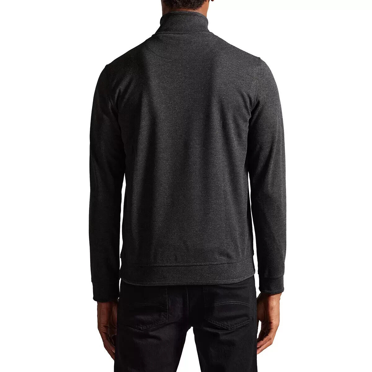 Ted Baker Men's Quarter Zip Sweatshirt in Charcoal, Extra Large RRP £95