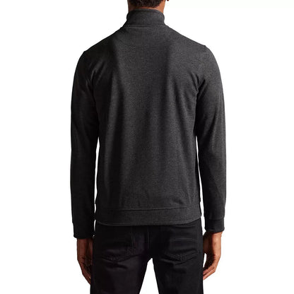 Ted Baker Men's Quarter Zip Sweatshirt in Charcoal, Extra Large RRP £95