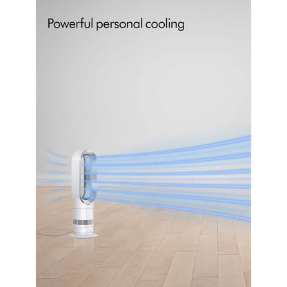 NEW Sealed Dyson AM09 Hot and Cool Tower Fan - White/Silver