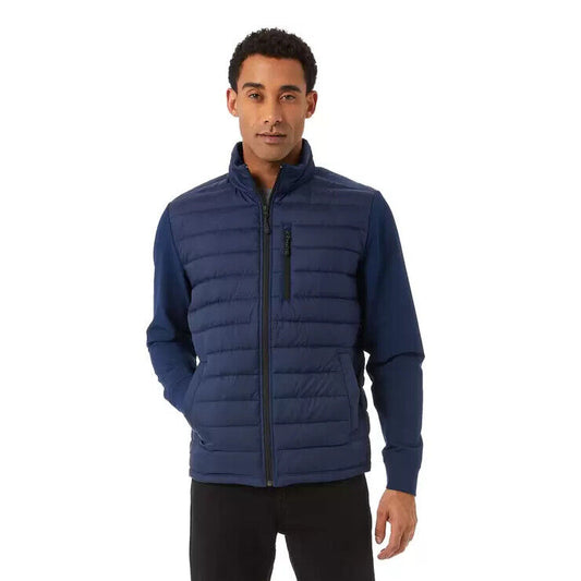 32 Degrees Mixed Media Jacket in Navy ( M , L , XXL )