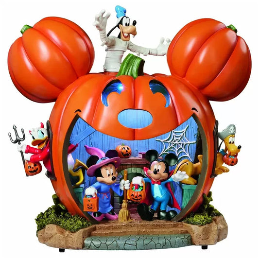Disney Halloween 16 Inch (40.6 Cm) LED Disney Pumpkin House Mickey Minnie